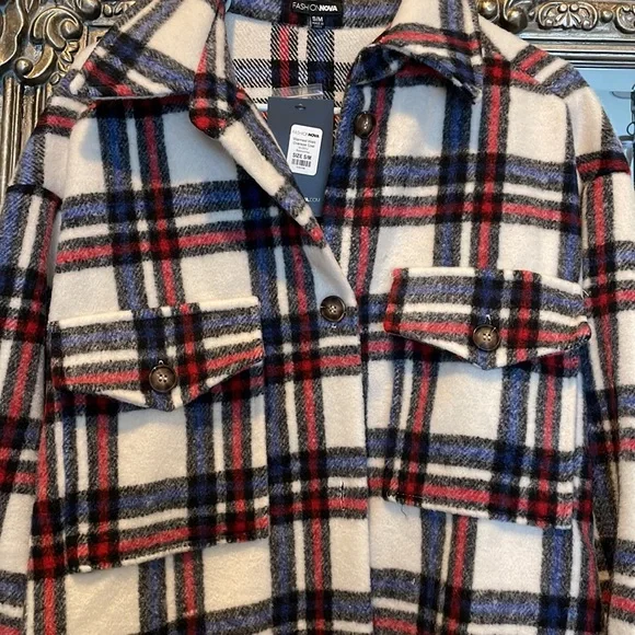 Plaid Oversize Coat - Picture 6 of 8